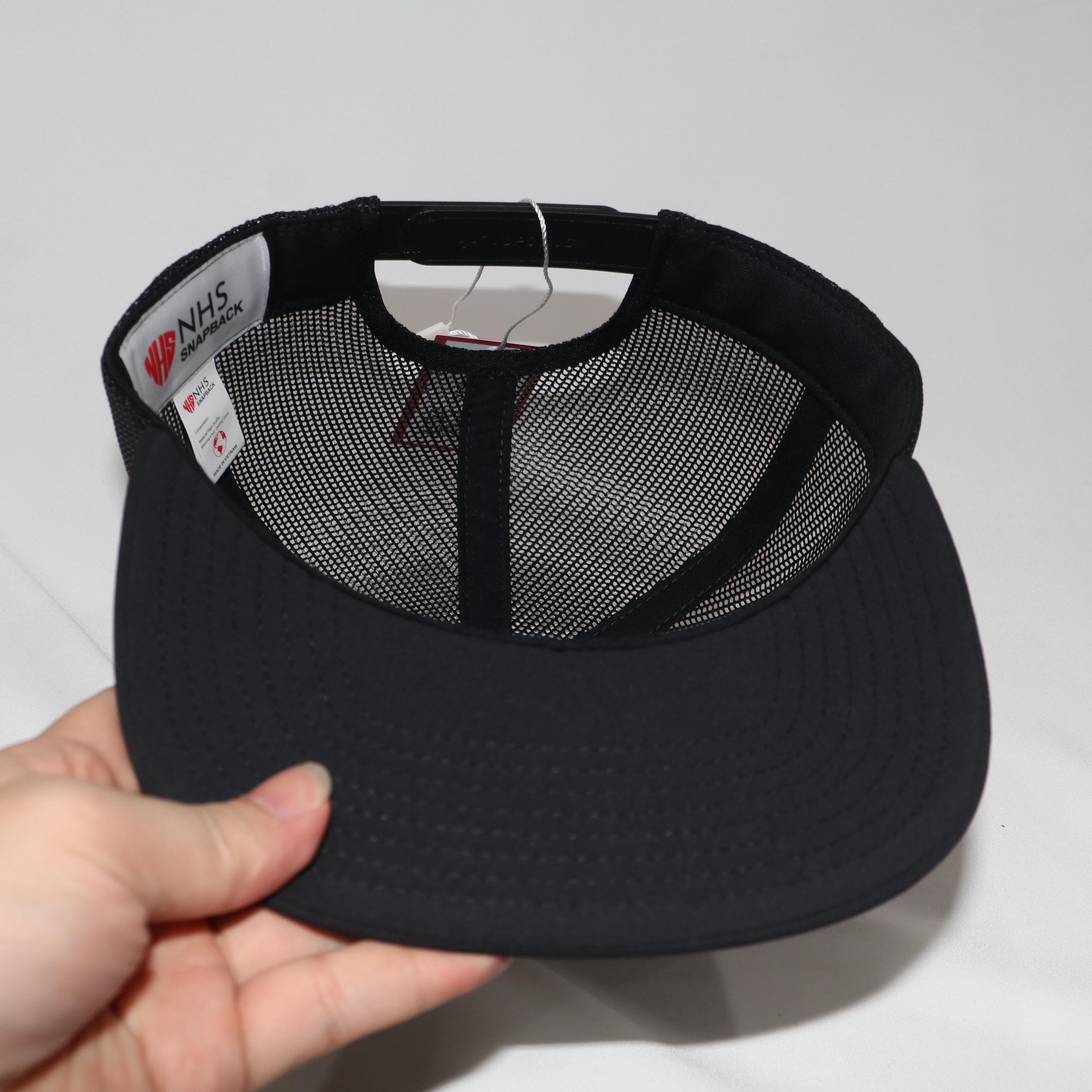 Nón Snapback NHS Alpine Star Full Black  AL003.