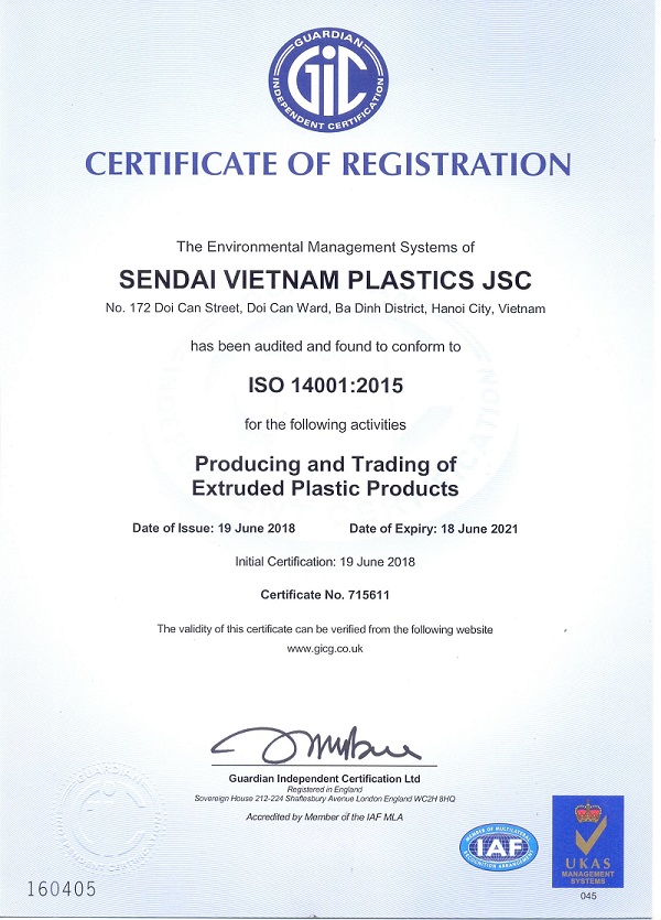 CÔNG TY CỔ PHẦN NHỰA SENDAI VIỆT NAM