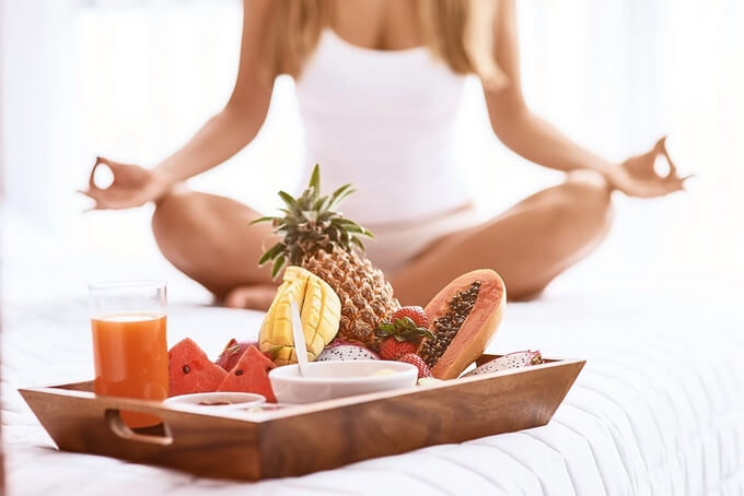 Chế độ ăn chay trong yoga rất tốt cho sức khỏe thể chất - giangyoga