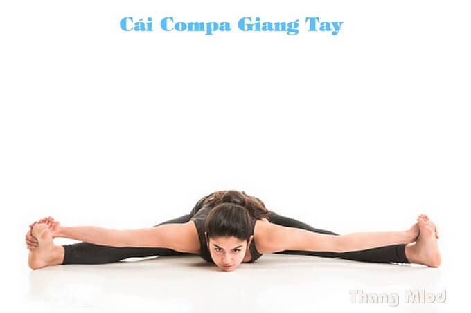 Tư thế Cái Compa Giang Tay - Wide Angle Seated Forward Bend