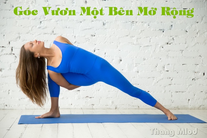 Tư thế Góc Vươn Một Bên Mở Rộng (Bound Extended Side Angle Pose)
