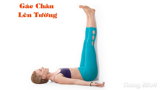 Gác Chân Lên Tường (Viparita Karani - Legs Up The Wall Pose)