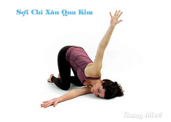 Tư thế Sợi Chỉ Xâu Qua Kim (nằm sấp)