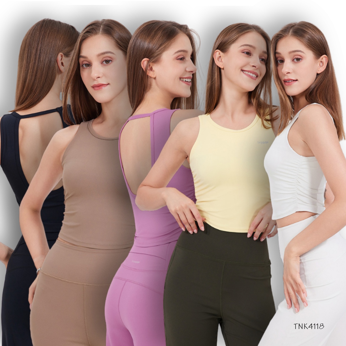 Áo tập tanktop không tay TNK4118 beYoga