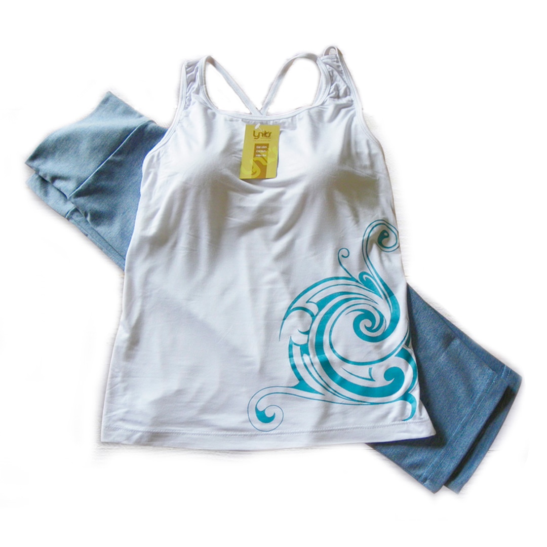 Bộ Quần Ao Tập Yoga Ba Lỗ Day đan Tăng Sức Khỏe Trẻ Tinh Thần