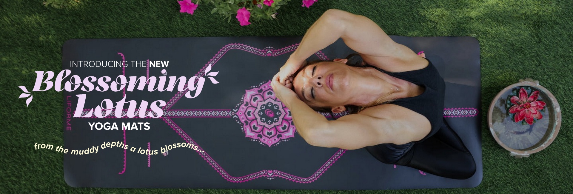 Thảm yoga Liforme Blossoming Lotus