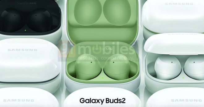 Galaxy Buds 2 lộ diện: Thiết kế giống Buds Pro, nhiều màu sắc, không có chống ồn, ra mắt cùng Galaxy Z Fold3