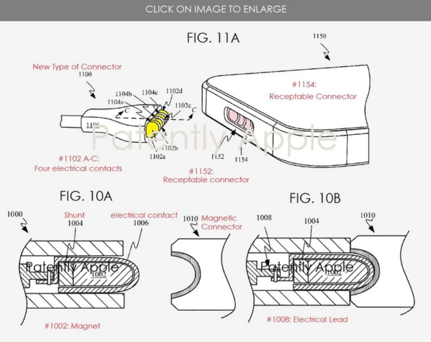 Apple được cấp bằng sáng chế cổng sạc từ tính trên iPhone, có thể sẽ thay thế Lightning