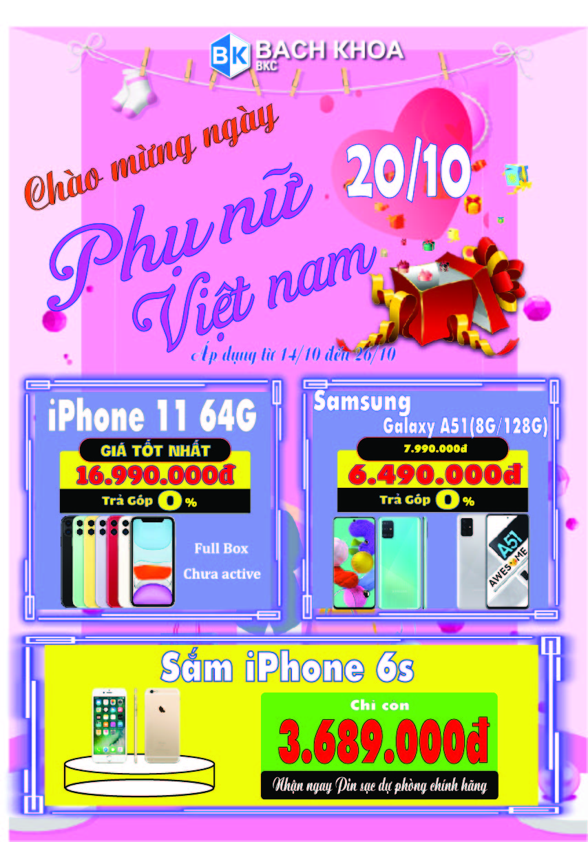 CTKM G210_Chào Mừng Phụ Nữ Việt Nam 20/10