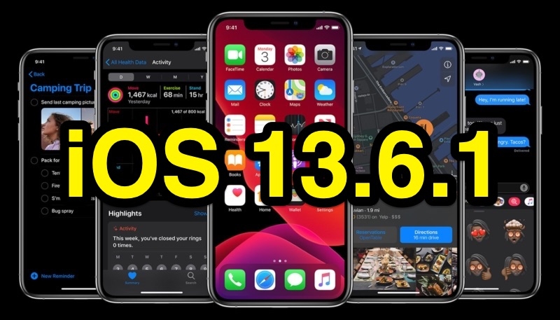 Để khắc phục lỗi màn hình xanh và lỗi đầy bộ nhớ. Apple đã phát hành phiên bản iOS 13.6.1 và iPadOS 13.6.1