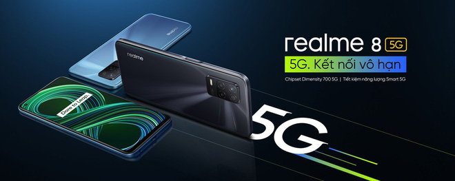realme ra mắt smartphone 5G đầu tiên tại VN, giá 7.99 triệu đồng