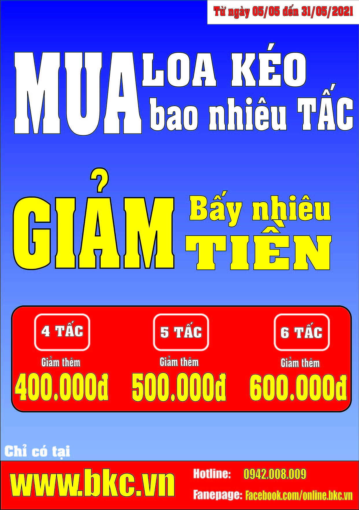 CTKM LOA KÉO THÁNG 5