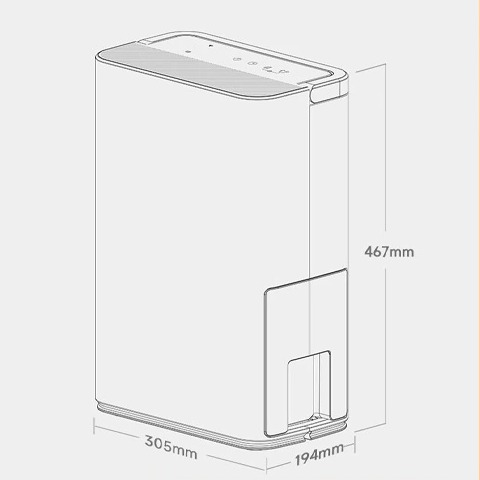 Máy Hút Ẩm Thông Minh NWT 10L