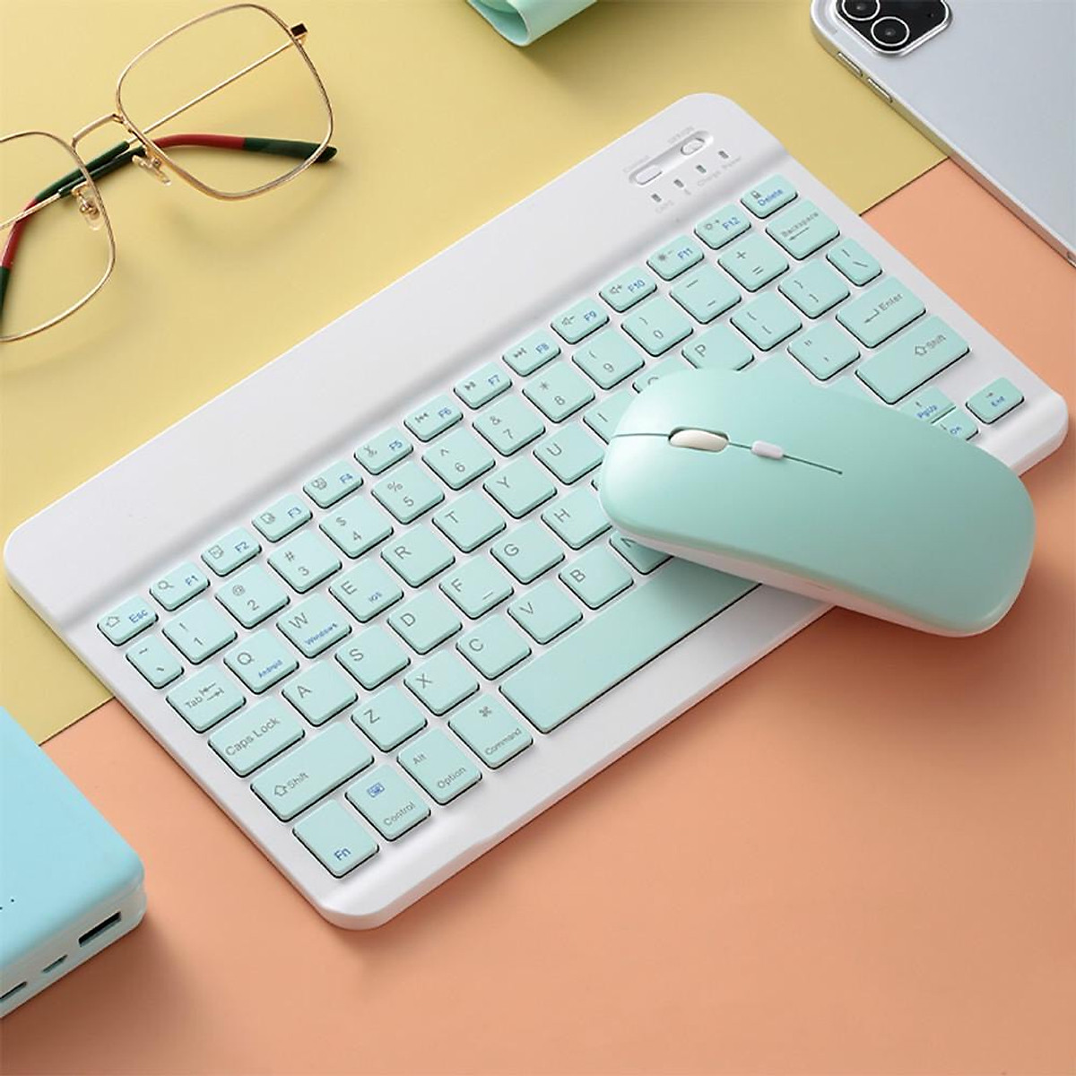 Bộ bàn phím và chuột Bluetooth không dây mini
