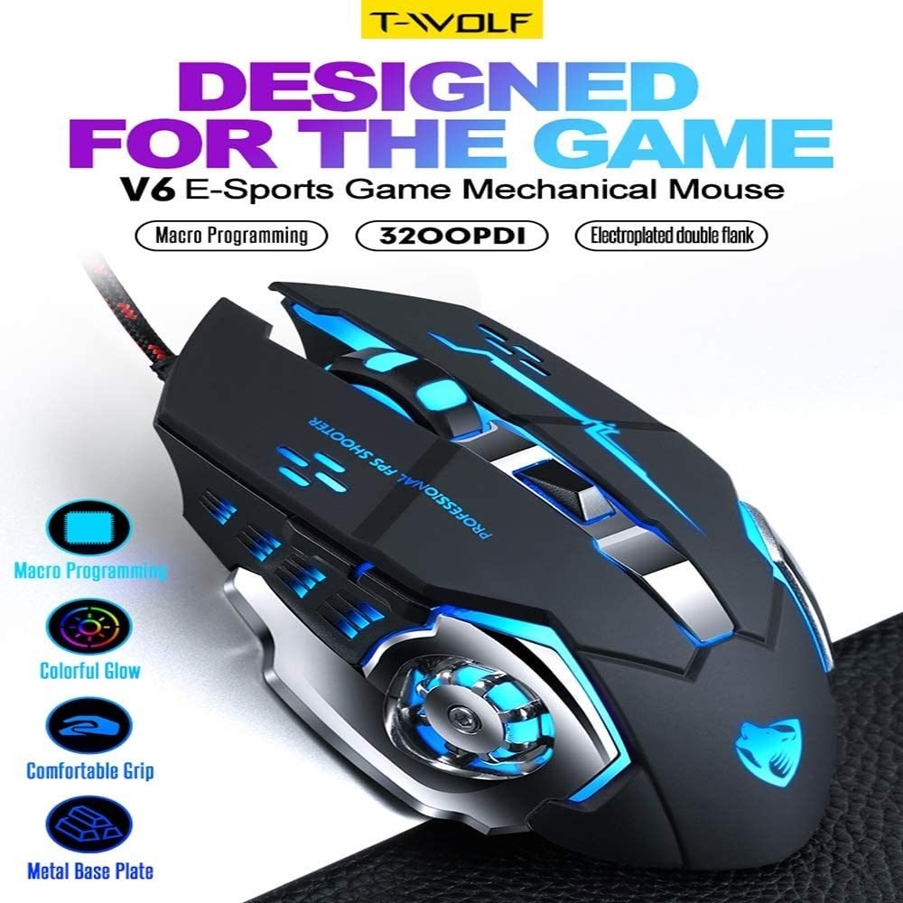 Chuột dây Game T-WOLF V6