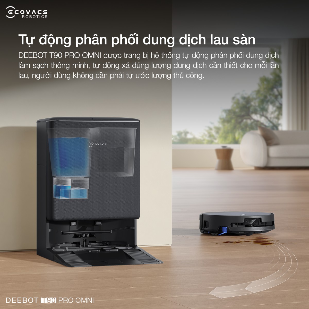 Ecovacs Deebot T90 Pro Omni – Bản Quốc Tế