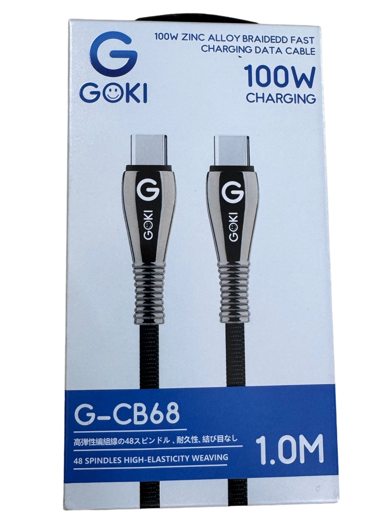 Cáp sạc nhanh GOKI G-CB68 (Type-C to Type-C) 1m