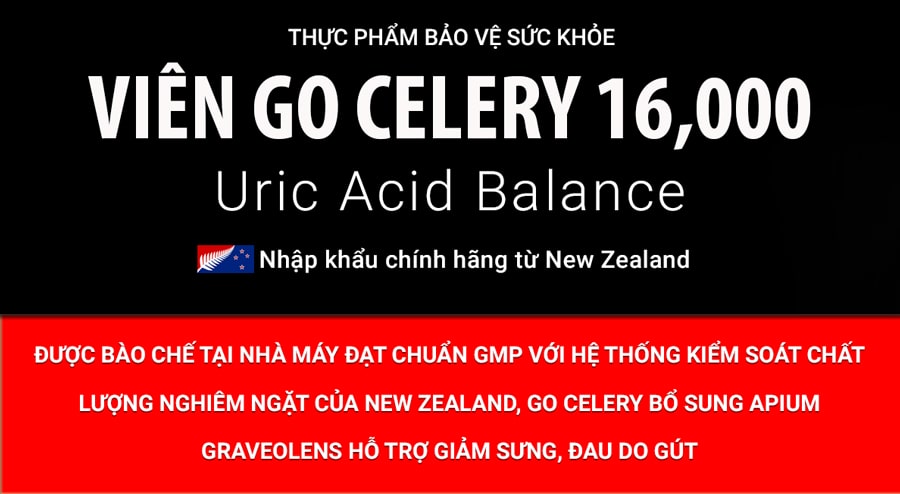 Viên gút GO Celery 16000 New Zealand