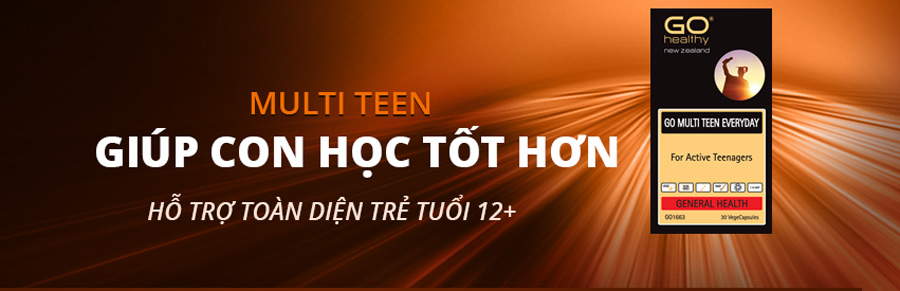 Viên uống cho tuổi teen nhập khẩu chính hãng New Zealand GO MULTI TEEN EVERYDAY 60 viên