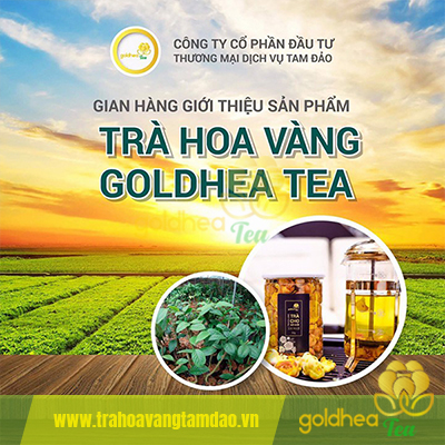 Trà hoa vàng Tam Đảo chính thức ra mắt tại Hội chợ thương mại, du lịch Lễ hội Tây Thiên-Tam Đảo năm 2018