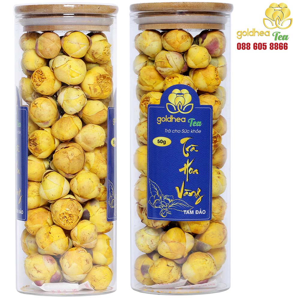 Trà hoa vàng Goldhea Tea hộp 100gr ( Combo 2 lọ)