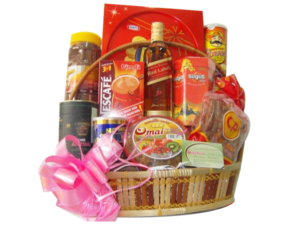 Giỏ quà Tết quí cô sành điệu
