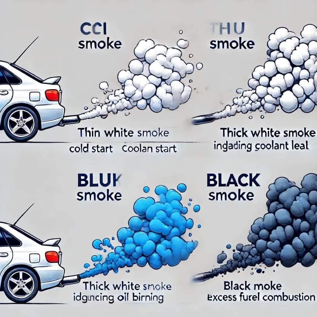 Các loại khói động cơ phổ biến và nguyên nhân gây ra - www.bluechemgroup.vn