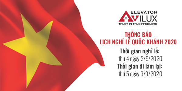 Thông báo lịch nghỉ lễ Quốc Khánh 2020
