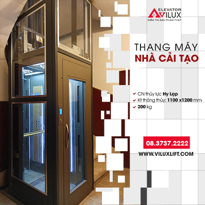 Thang máy cho nhà cải tạo