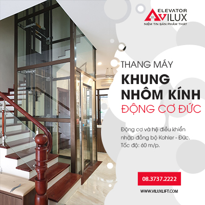 Thang máy khung nhôm kính liên doanh Kohler - Đức