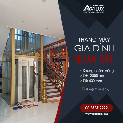 Dự án lắp đặt thang máy gia đình liên doanh Phú Thọ