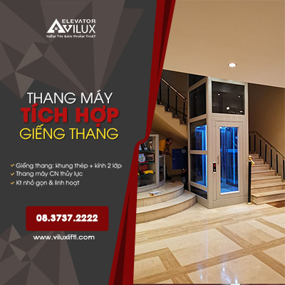 Thang máy gia đình công nghệ thủy lực