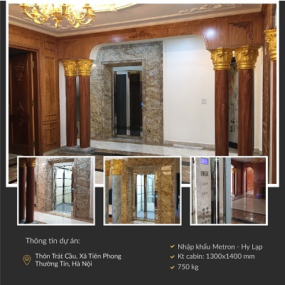 Dự án thang máy gia đình nhập khẩu Châu Âu
