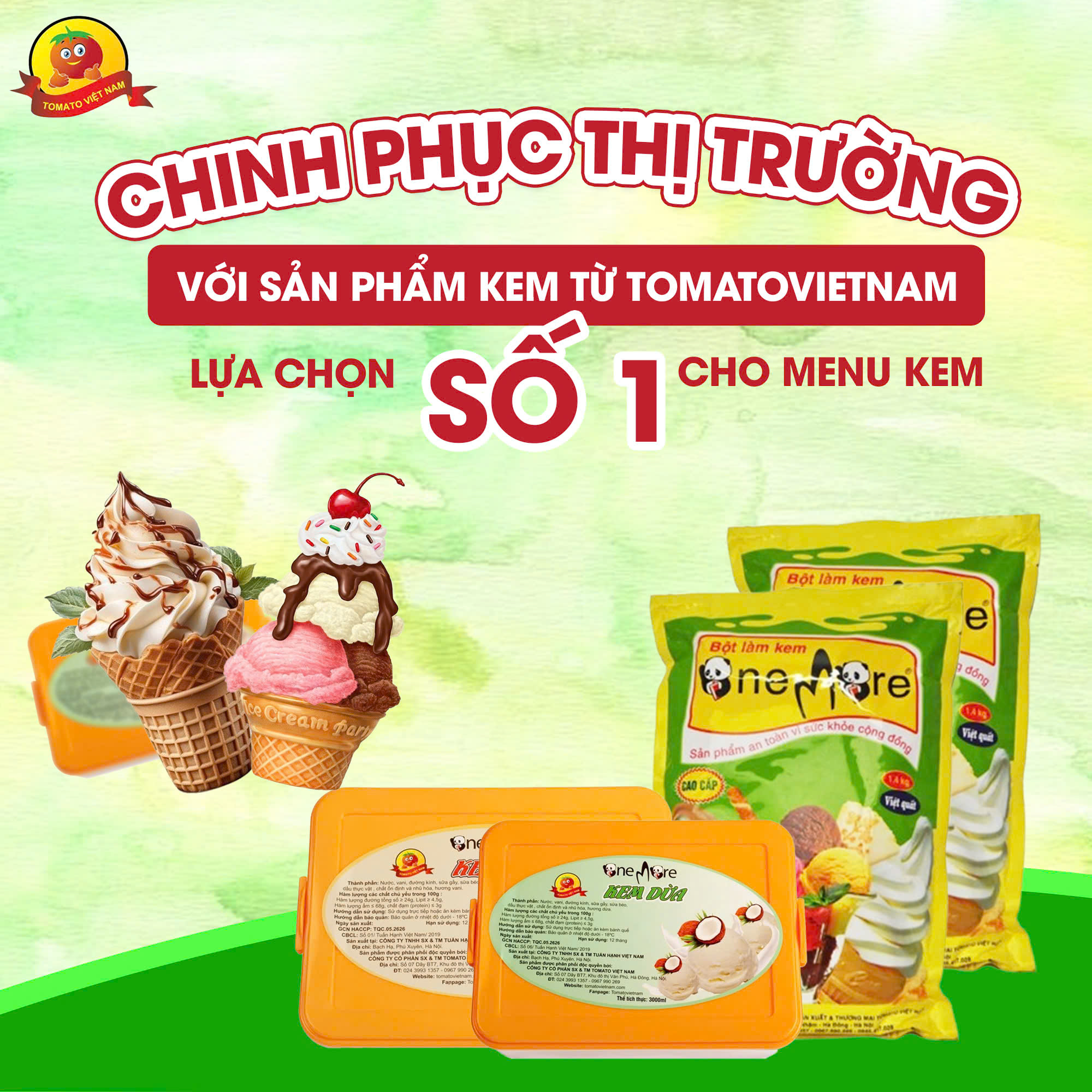 CHINH PHỤC THỊ TRƯỜNG VỚI SẢN PHẨM KEM TỪ TOMATO VIETNAM