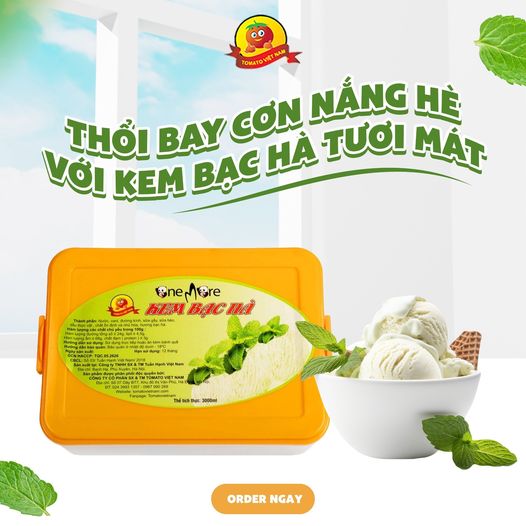 Thổi bay cơn nắng hè với kem bạc hà tươi mát!