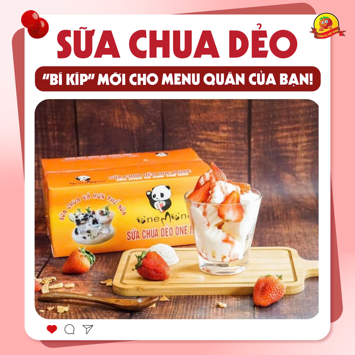 SỮA CHUA DẺO ONE MORE – “BÍ KÍP” MỚI CHO MENU QUÁN CỦA BẠN!