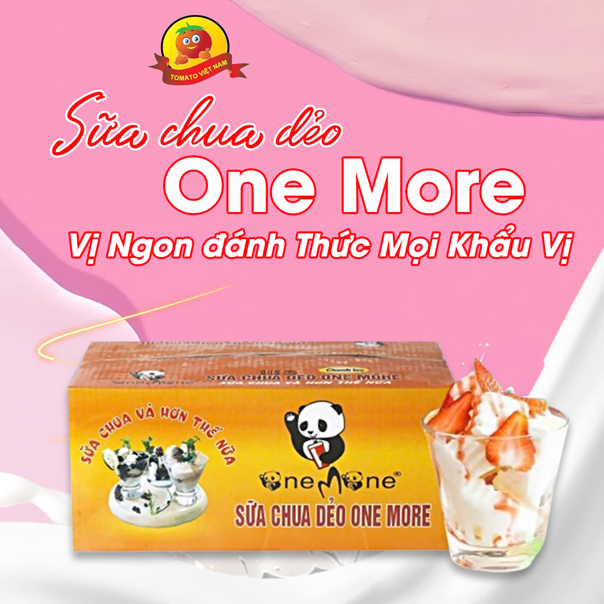 SỮA CHUA DẺO ONE MORE - VỊ NGON ĐÁNH THỨC MỌI KHẨU VỊ