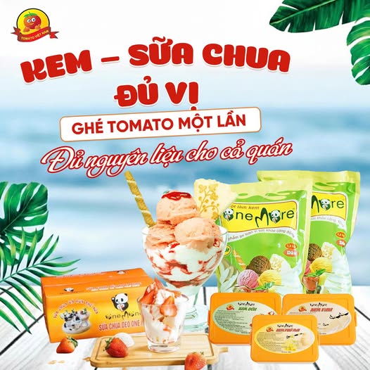 KEM – SỮA CHUA ĐỦ VỊ | GHÉ TOMATO MỘT LẦN – ĐỦ NGUYÊN LIỆU CHO CẢ QUÁN!