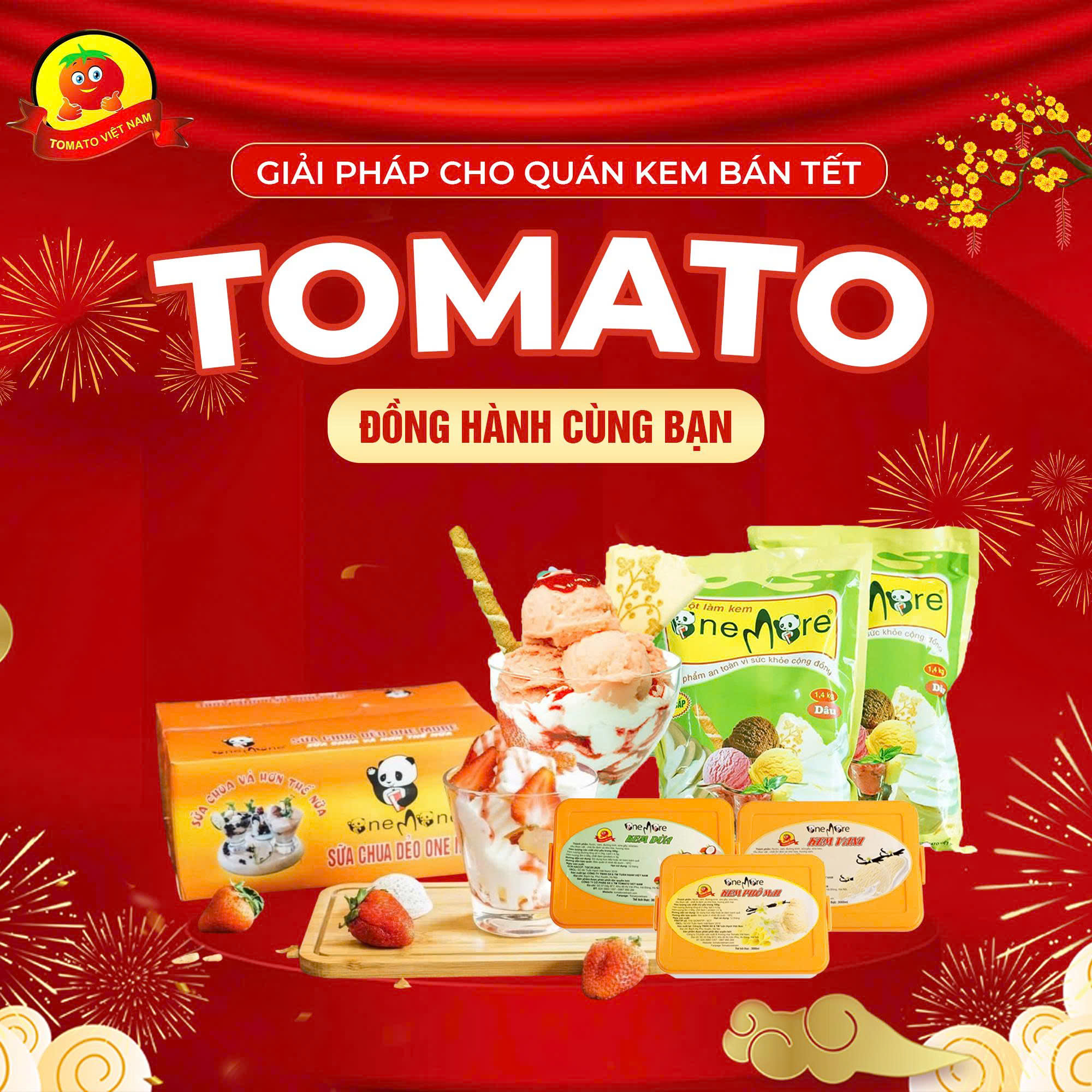Tomato – Giải pháp nguyên liệu & ý tưởng giúp quán kem kinh doanh hiệu quả mùa Tết