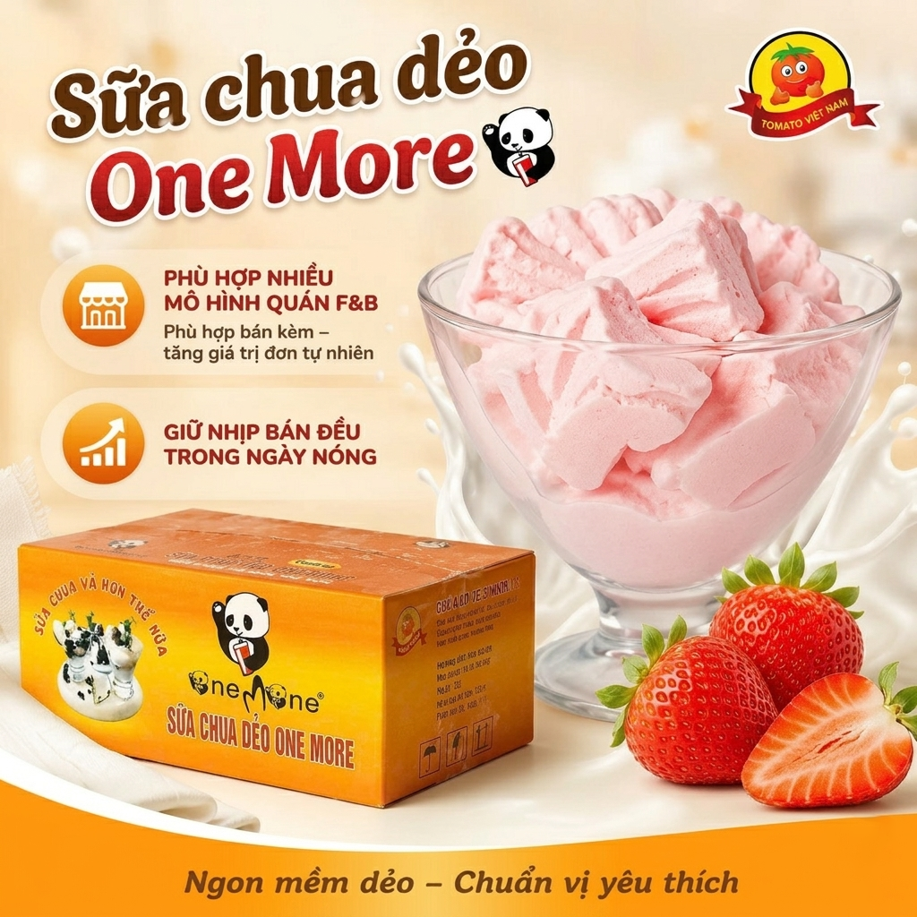Sữa Chua Dẻo One More  Món “Đắt Khách” Cho Mùa Nóng
