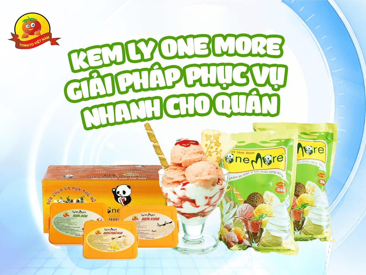 Kem ly One More: Giải pháp phục vụ nhanh cho quán