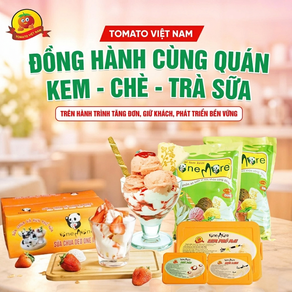 Tomato Việt Nam Đồng Hành Cùng Quán Kem Chè Trà Sữa Trên Hành Trình Tăng Đơn, Giữ Khách, Phát Triển Bền Vững