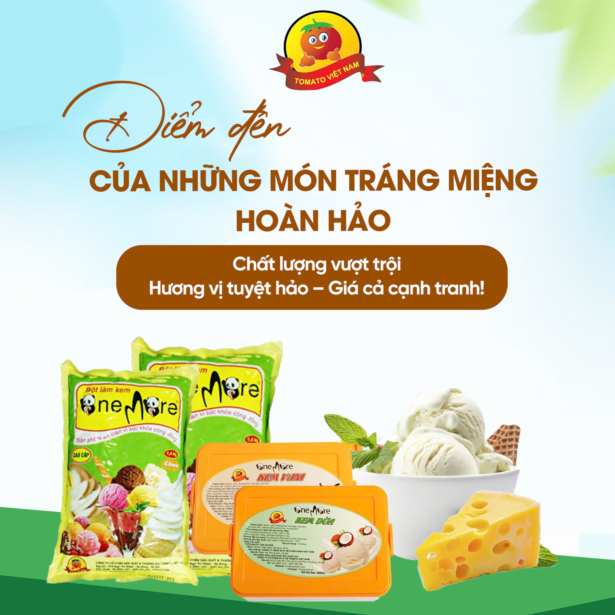 TOMATOVIETNAM – NƠI HỘI TỤ NHỮNG MÓN TRÁNG MIỆNG HOÀN HẢO