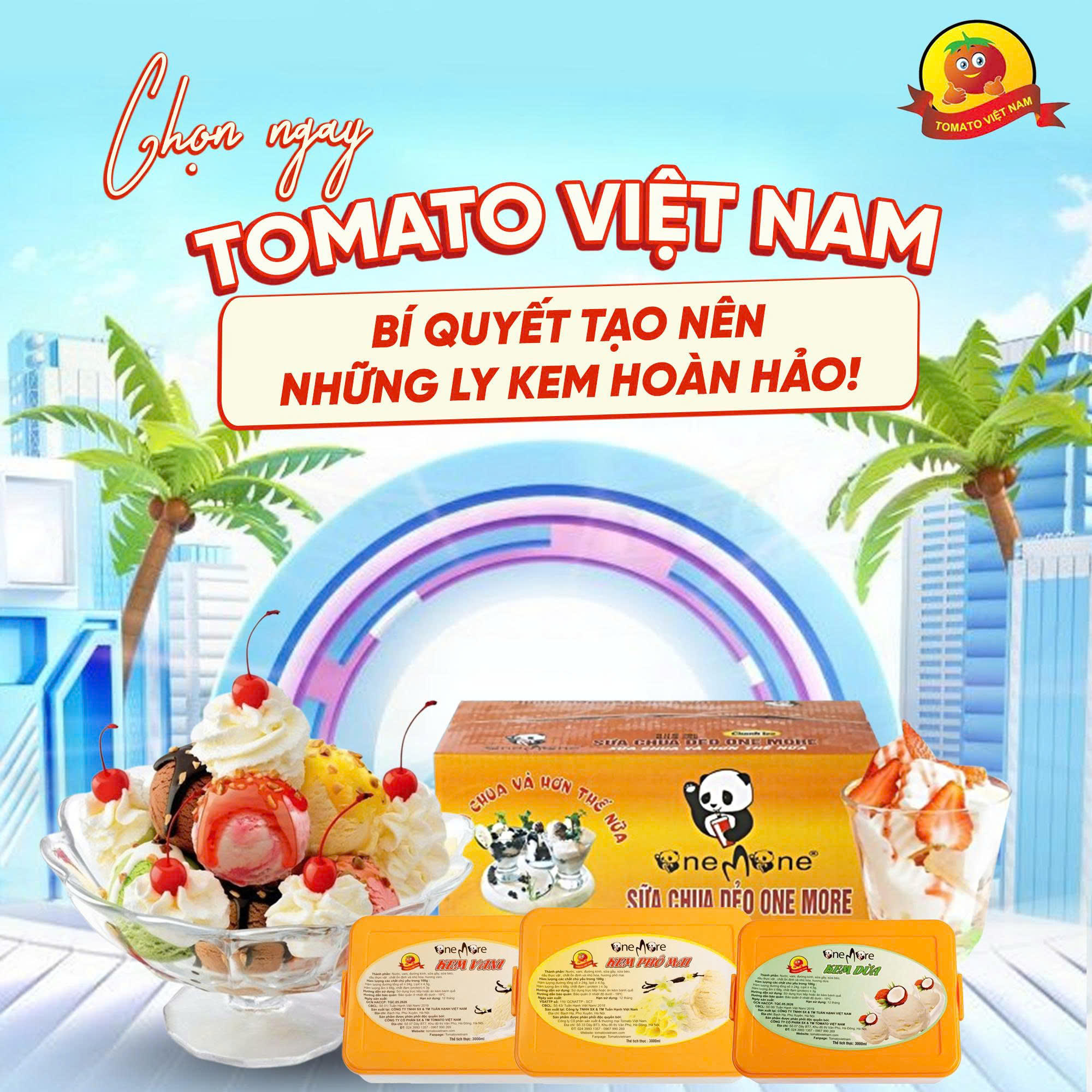 CHỌN NGAY TOMATO VIỆT NAM – BÍ QUYẾT TẠO NÊN NHỮNG LY KEM HOÀN HẢO