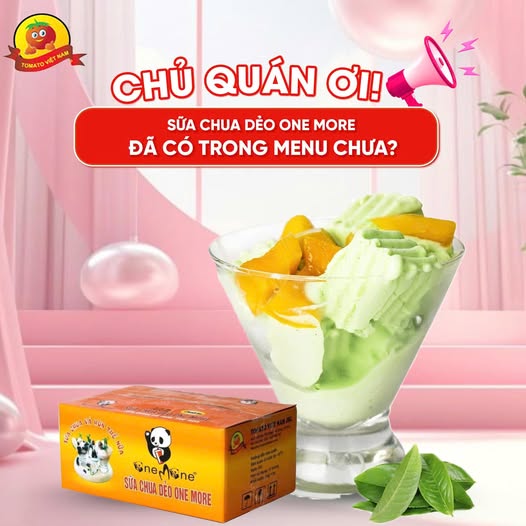 CHỦ QUÁN ƠI! SỮA CHUA DẺO ONE MORE ĐÃ CÓ TRONG MENU CHƯA?