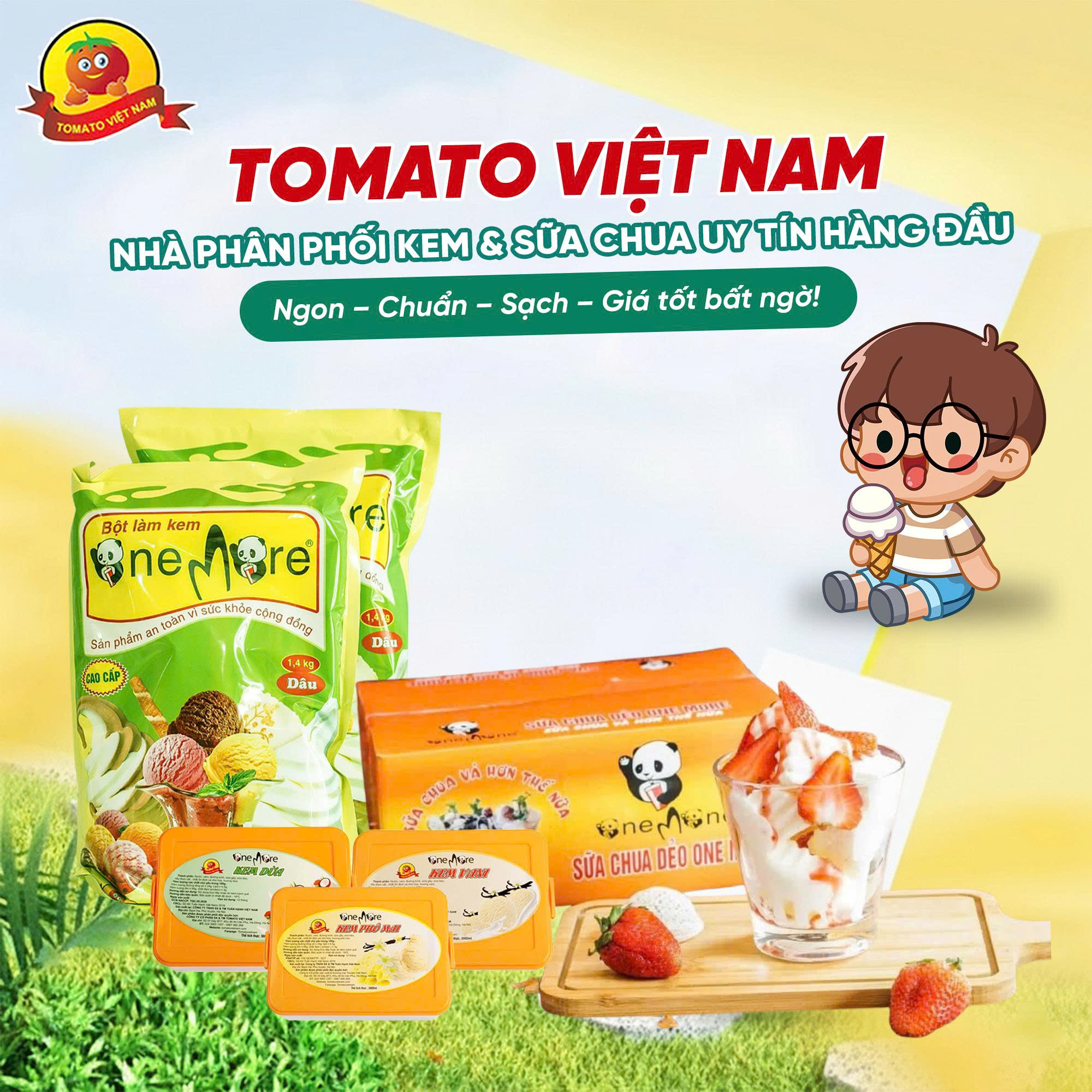 TOMATO VIỆT NAM – NHÀ PHÂN PHỐI KEM & SỮA CHUA UY TÍN HÀNG ĐẦU