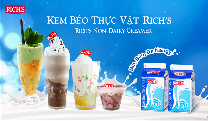 Kem béo thực vật rich's dùng để làm gì??