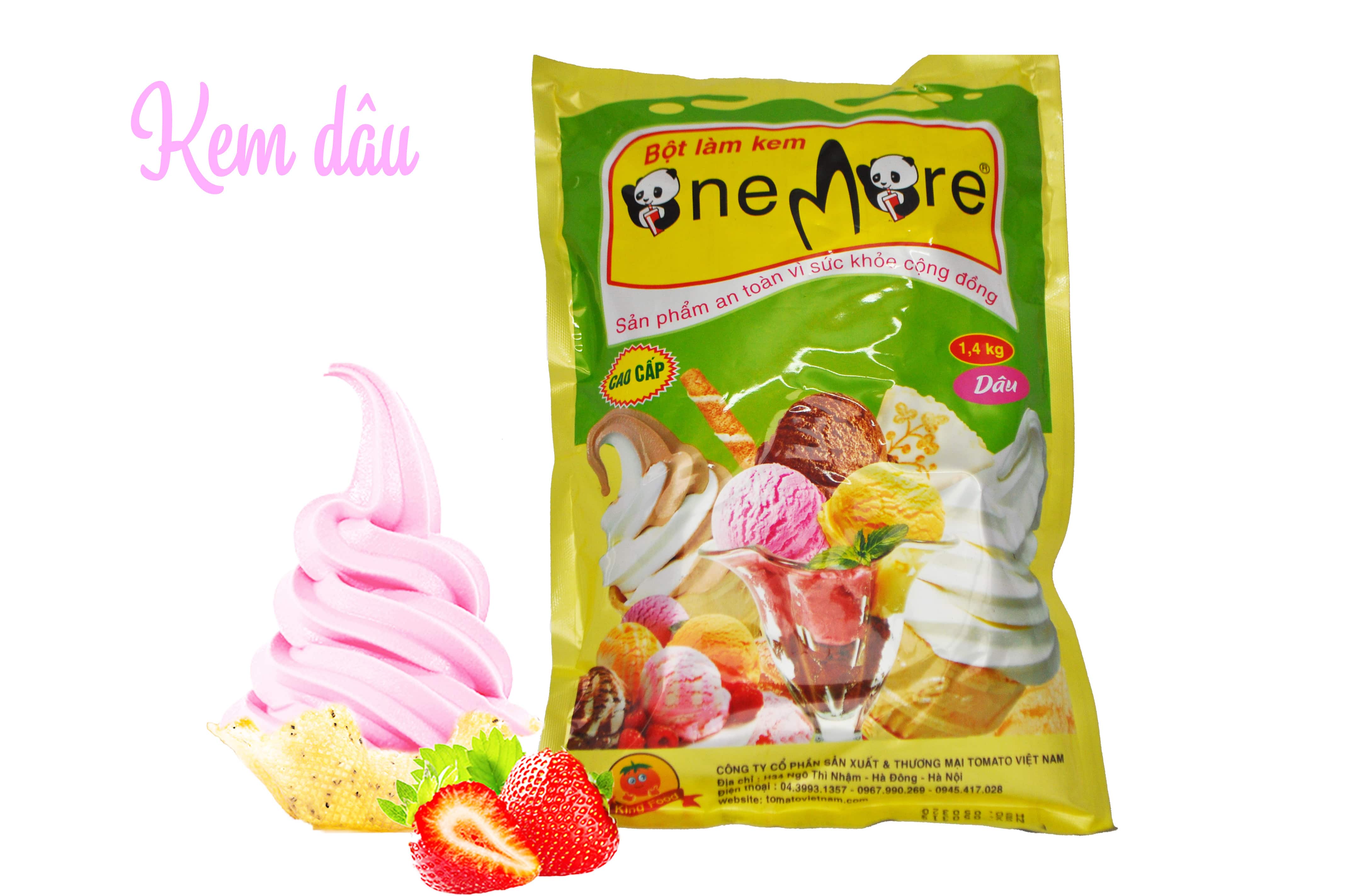 Bột kem tươi OneMore vị Dâu