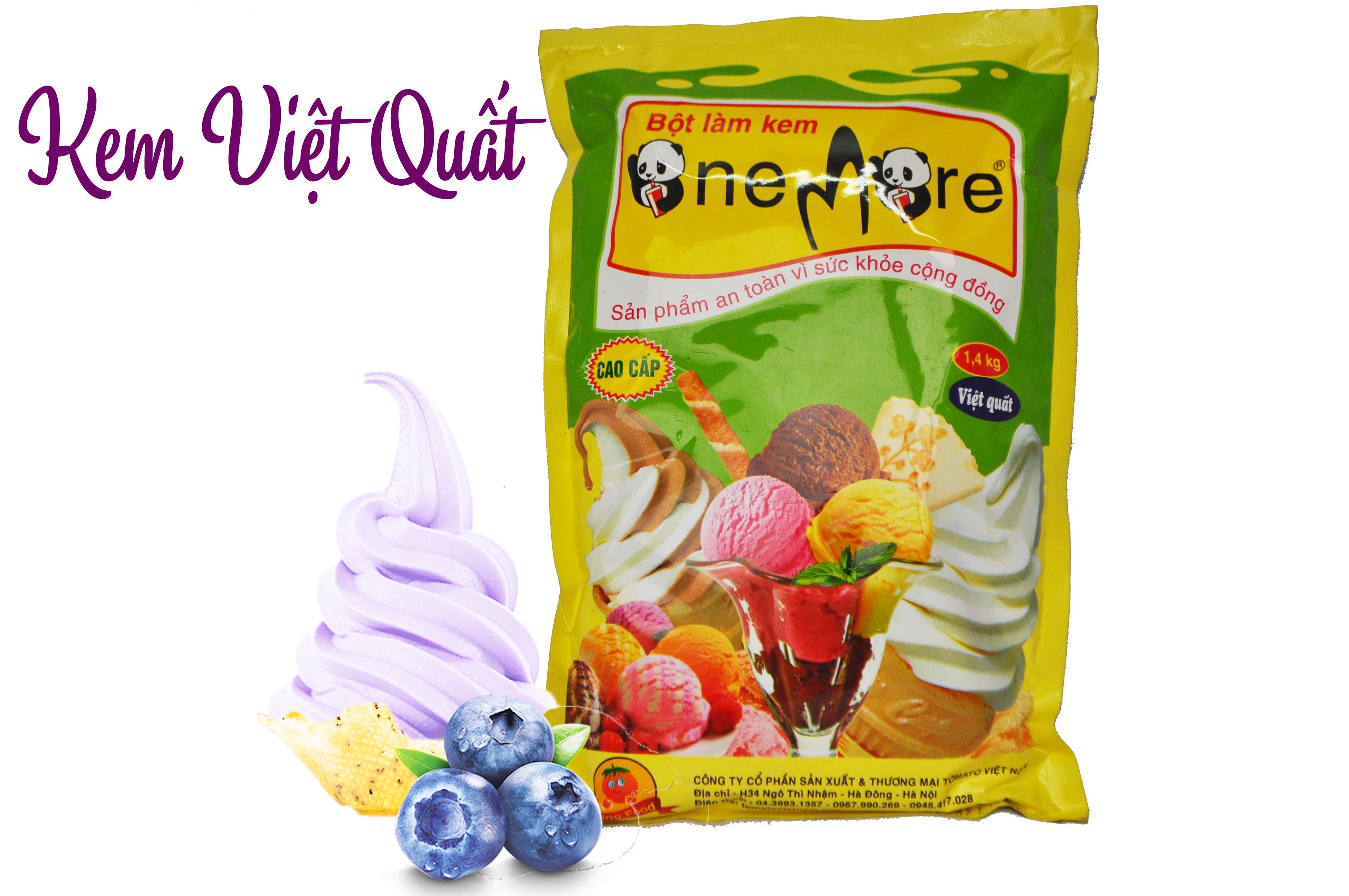 Bột làm kem OneMore vị Việt Quất