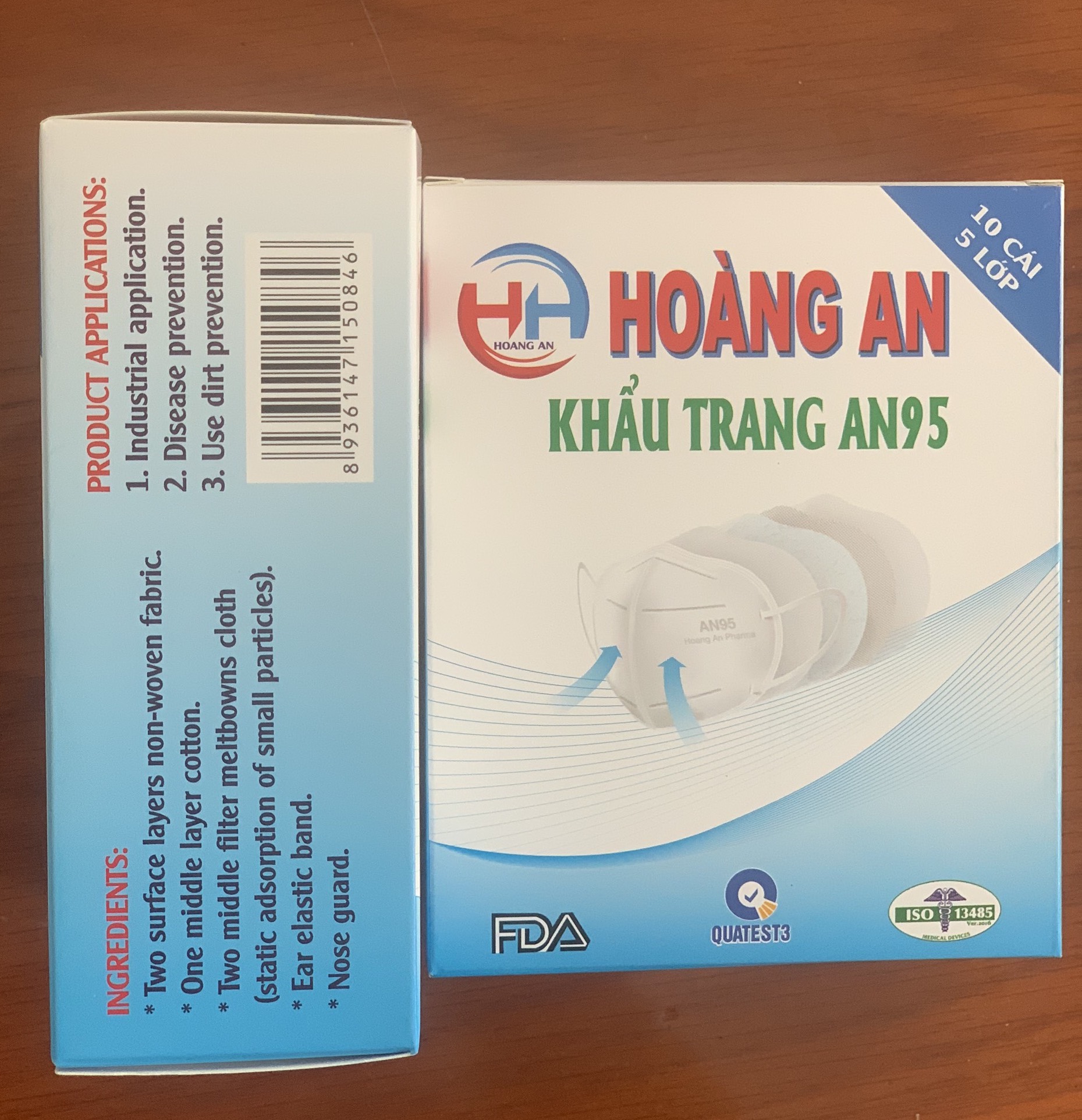 Khẩu trang cao cấp AN95 Hoàng An Pharma